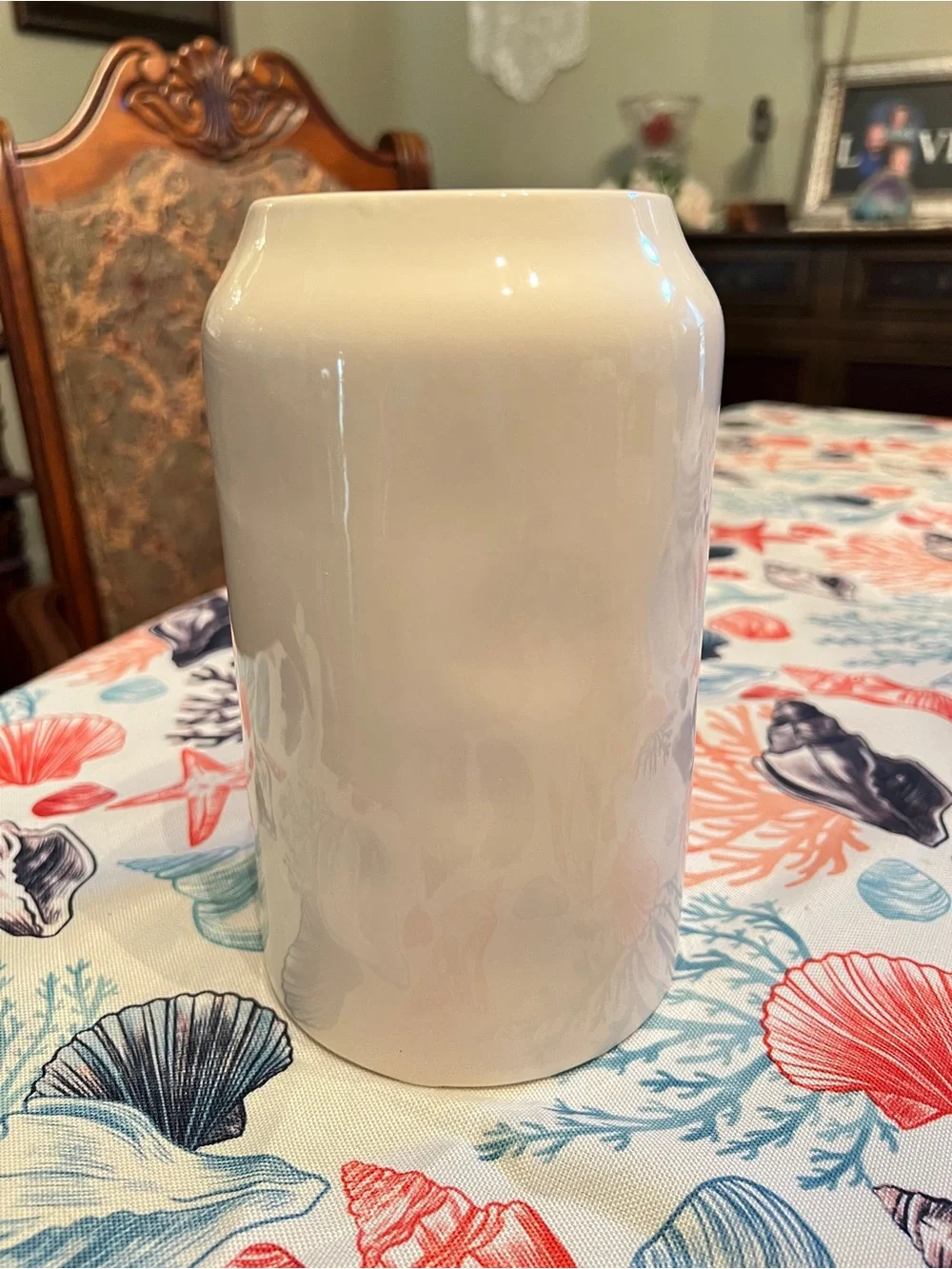 Blessed Ceramic Canister  with Gold Lettering
